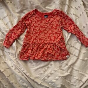GAP Red Heart Long Sleeve Kids Tee